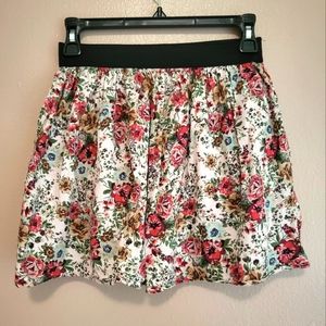 F21 medium Floral 2 layer Skirt